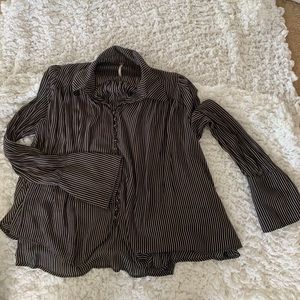 Free People stripped top Willing to negotiate! 🤍